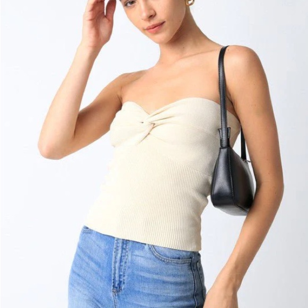 Olivaceous Becca Twist Knot Tube Top – Size Medium